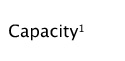 Capacity