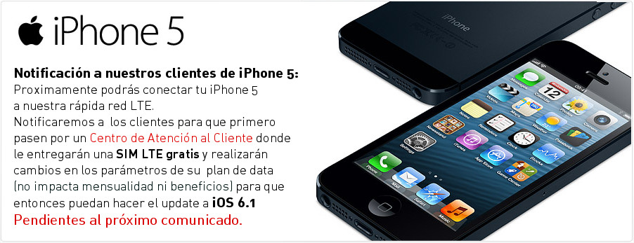 iPhone 5 Más información