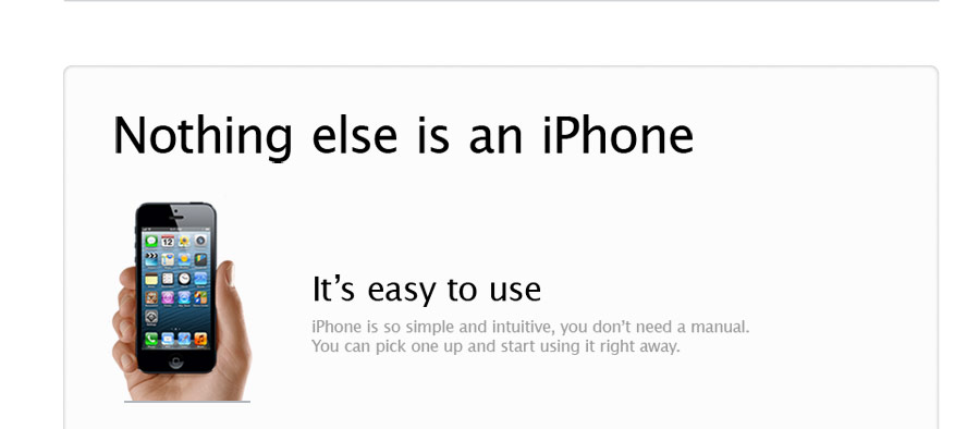 Nothing else is an iPhone